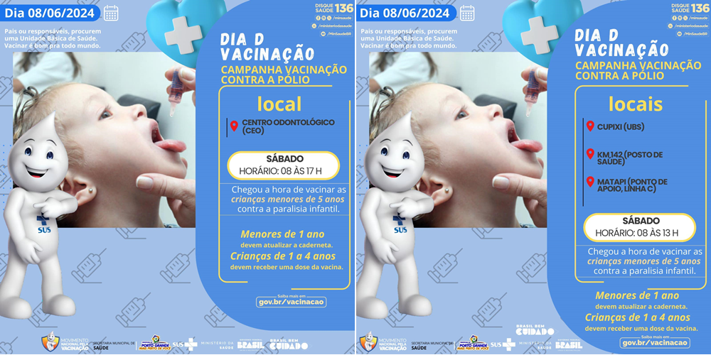 CAMPANHA DE VACINAÇÃO CONTRA A POLIO
